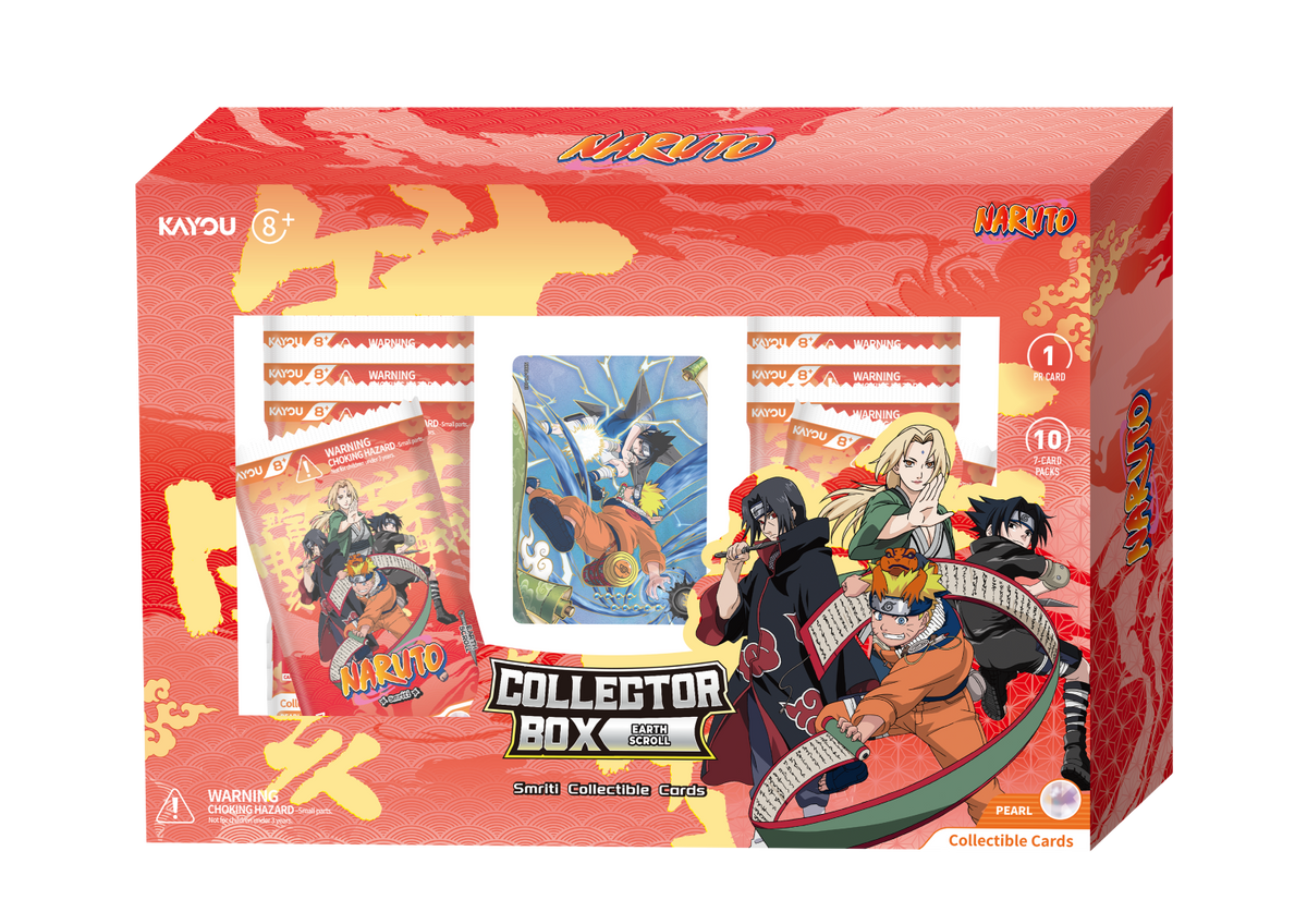 Naruto Smriti Collectible Cards Earth Scroll 002A Collector Box of 10 Packs with PR Card
