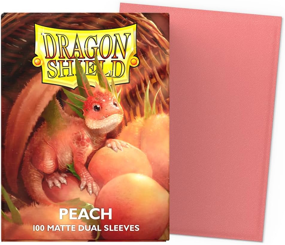 Dragon Shield Dual Matte Standard Sleeves - Peach (100-Pack)