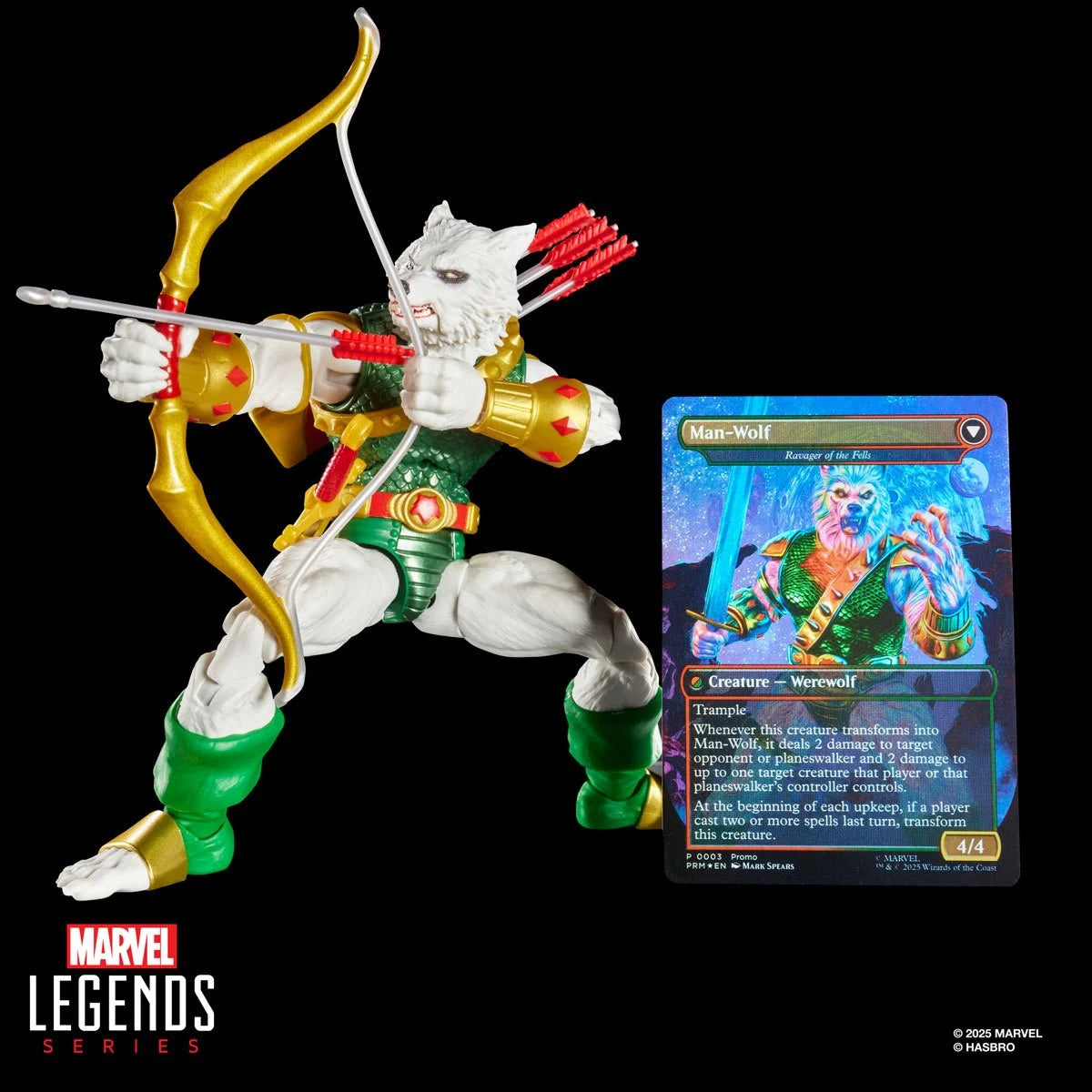 Spider-Man Marvel Legends Magic: The Gathering Man-Wolf 6-Inch Action Figure and Card