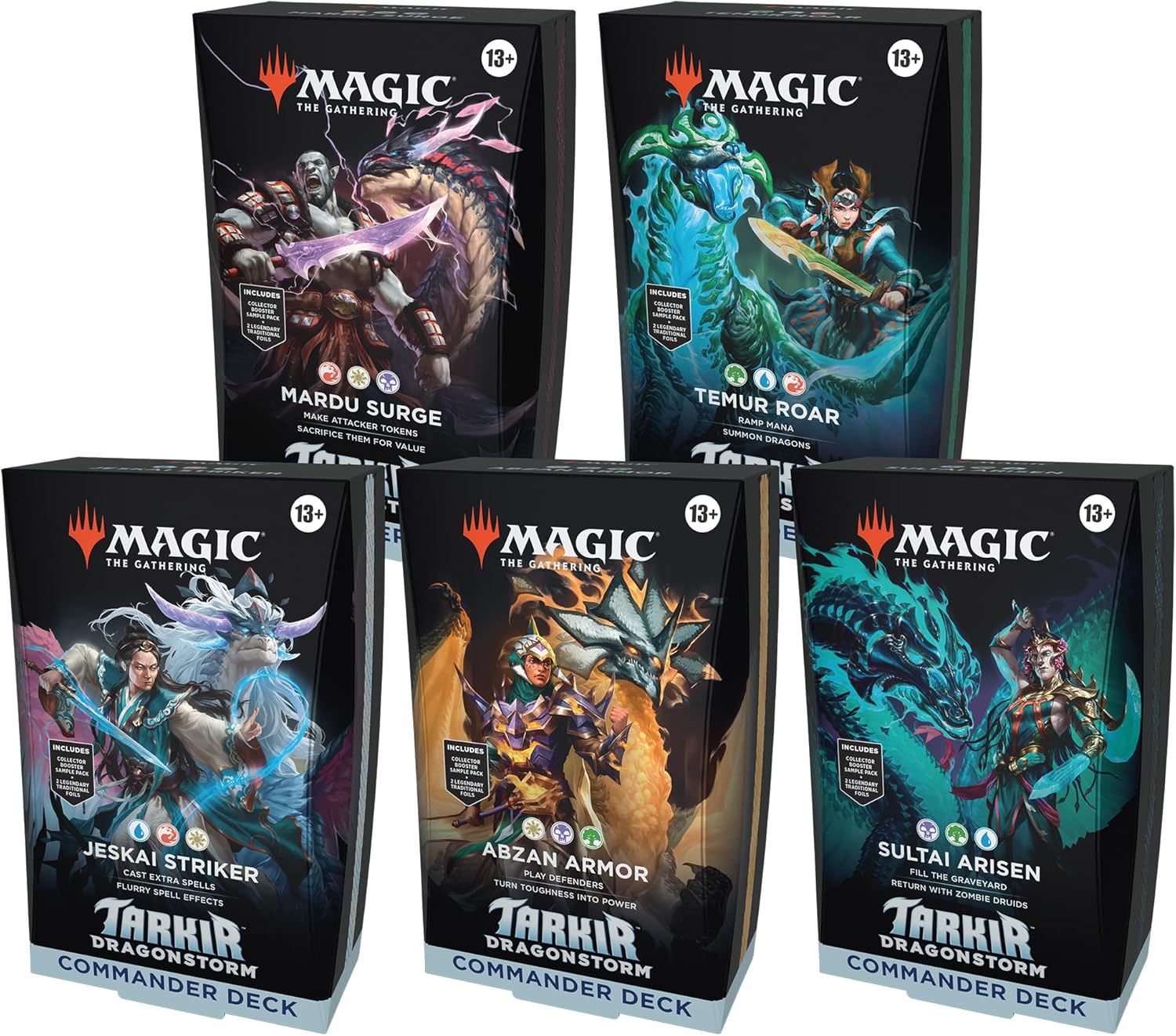 tarkir dragonstorm collector booster box case Dragonstorm Commander Deck Case