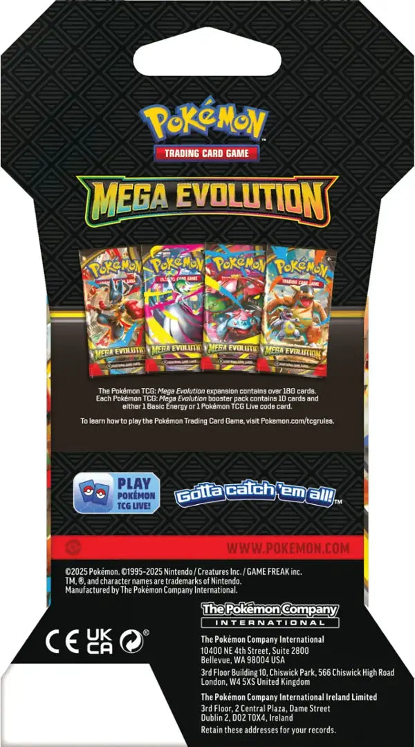 Mega Evolutions Sleeved Booster Pack