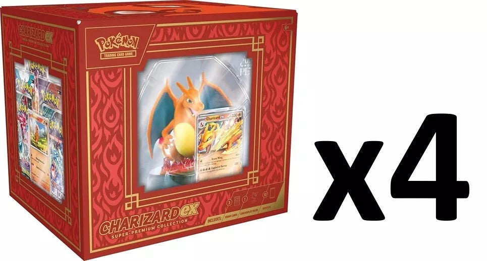 Charizard Ex Collection Case of 4
