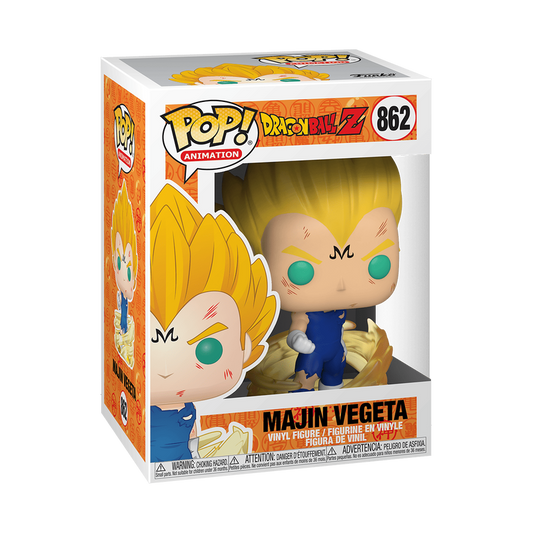 Funko Pop Dragon Ball Z Majin Vegeta #862 retail box