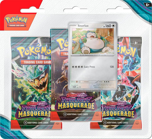 Twilight Masquerade 3 Pack Blister (Snorlax)