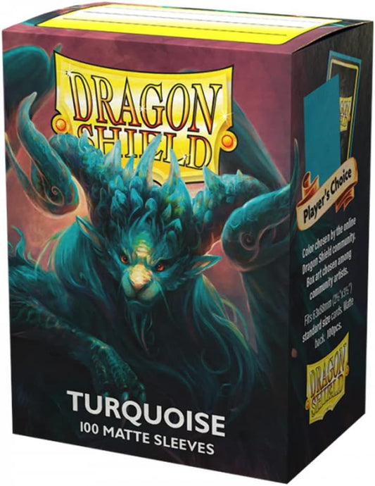 Dragon Shield Player's Choice Matte Sleeves - Turquoise 'Atebeck' (100-Pack)