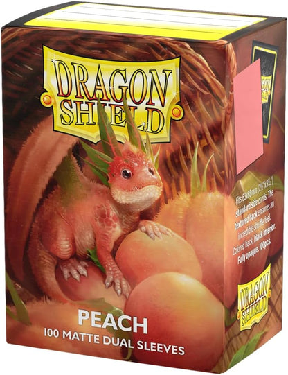 Dragon Shield Dual Matte Standard Sleeves - Peach (100-Pack)