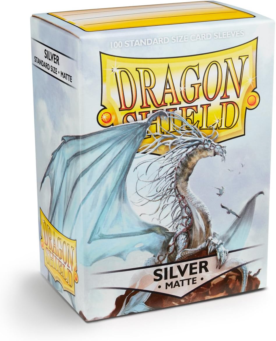 Dragon Shield Matte Sleeves - Silver (100-Pack)