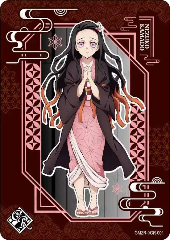 Nezuko Kamado Parallel Gold Rare Blood Shadow card - Kayou Demon Slayer Infinity Castle 001-NA