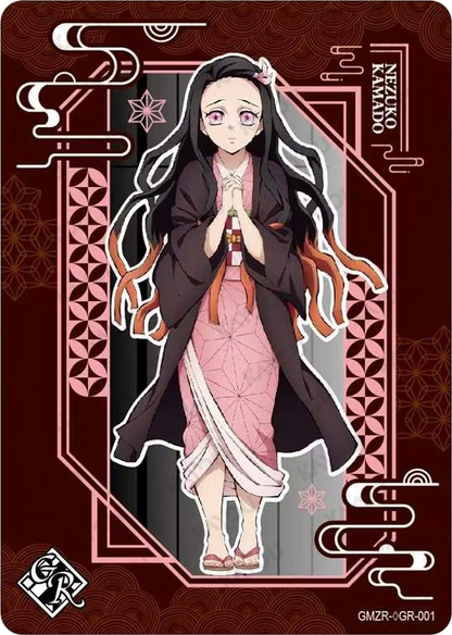Nezuko Kamado Parallel Gold Rare Blood Shadow card - Kayou Demon Slayer Infinity Castle 001-NA