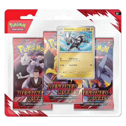 Destined Rivals 3 Pack Blister [Zebstrika] - SV10: Destined Rivals (DRI)