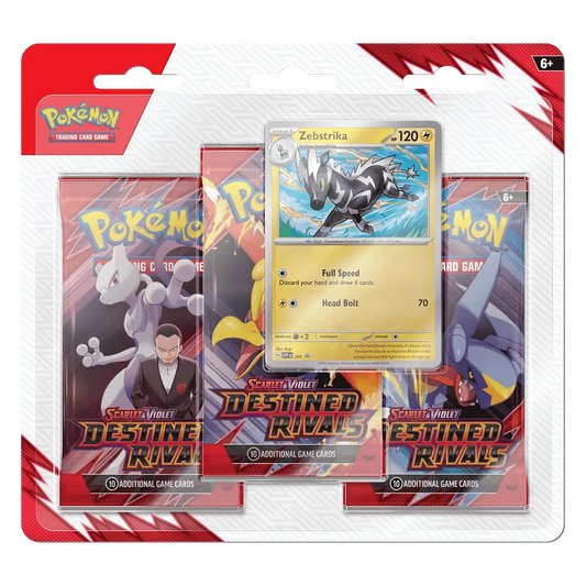 Destined Rivals 3 Pack Blister [Zebstrika] - SV10: Destined Rivals (DRI)