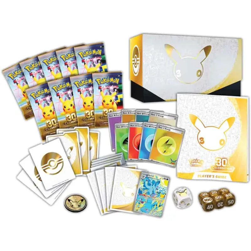 Pokémon TCG 30th Celebration Pokémon Center Elite Trainer Box contents