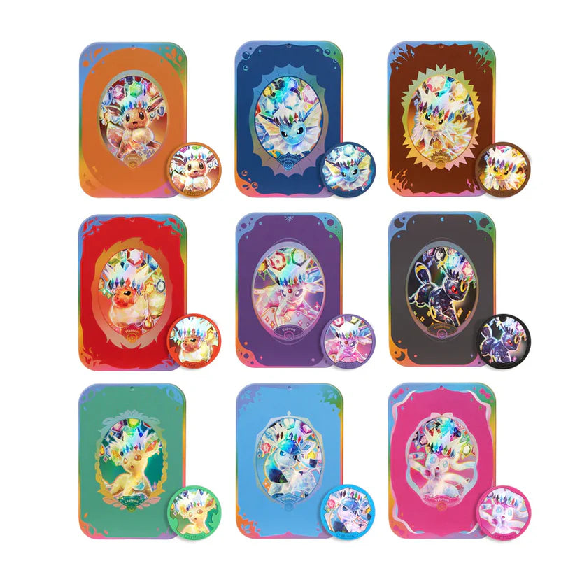 Terastal Gathering Metal Storage Tin - * Eeveelution Tin May Vary