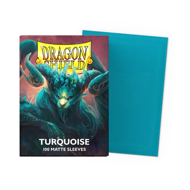 Dragon Shield Player's Choice Matte Sleeves - Turquoise 'Atebeck' (100-Pack)