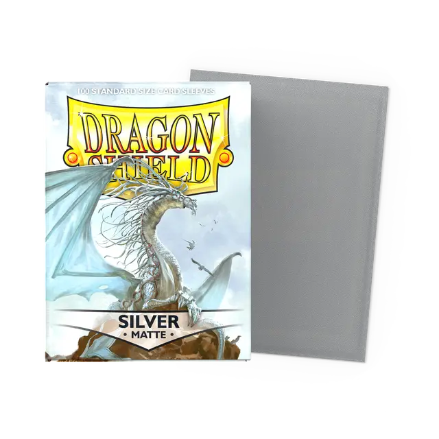 Dragon Shield Matte Sleeves - Silver (100-Pack)