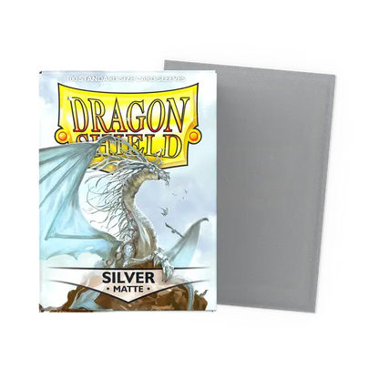 Dragon Shield Matte Sleeves - Silver (100-Pack)