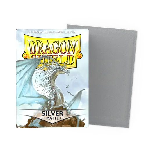 Dragon Shield Matte Sleeves - Silver (100-Pack)