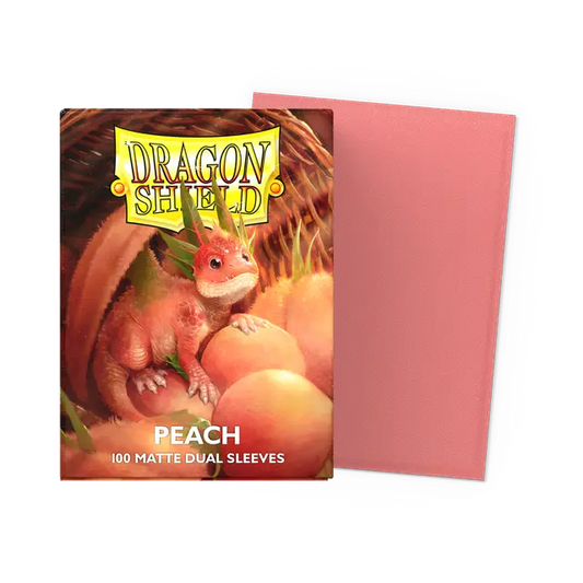 Dragon Shield Dual Matte Standard Sleeves - Peach (100-Pack)