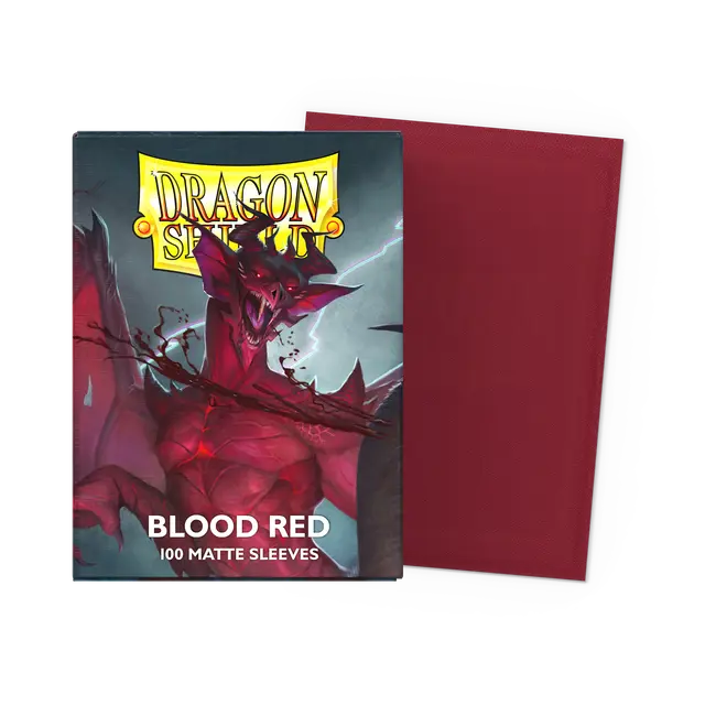Dragon Shield Matte Sleeves - Blood Red (100-Pack)