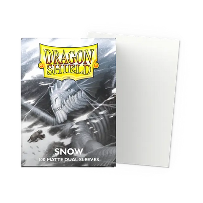 Dragon Shield Dual Matte Standard Sleeves - Snow (100-Pack)