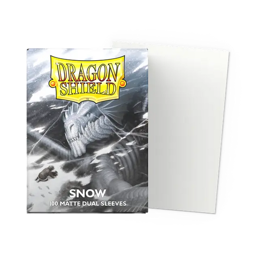 Dragon Shield Dual Matte Standard Sleeves - Snow (100-Pack)