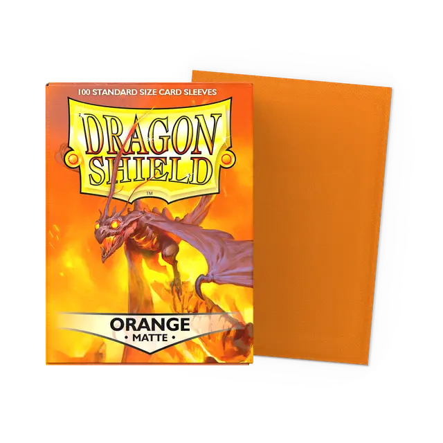 Dragon Shield Matte Sleeves - Orange (100-Pack)