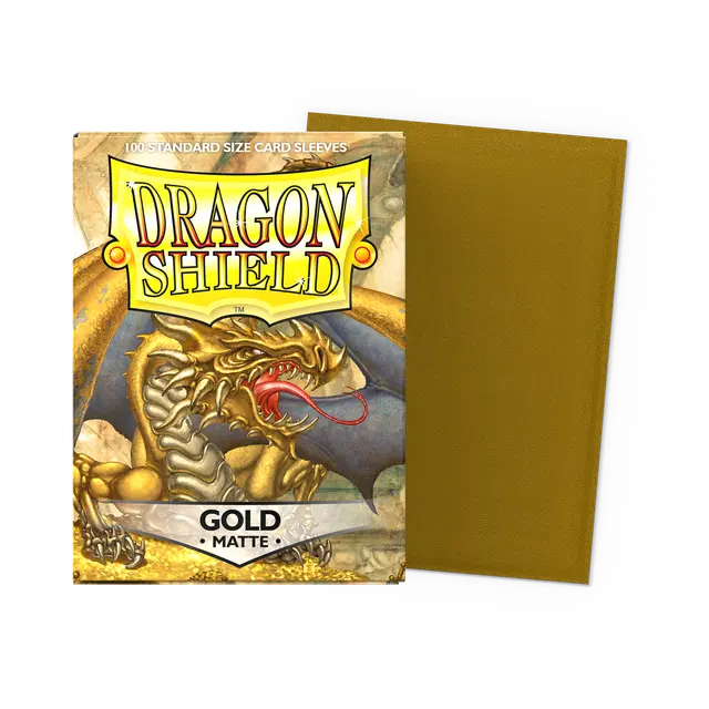 Dragon Shield Matte Sleeves - Gold (100-Pack)