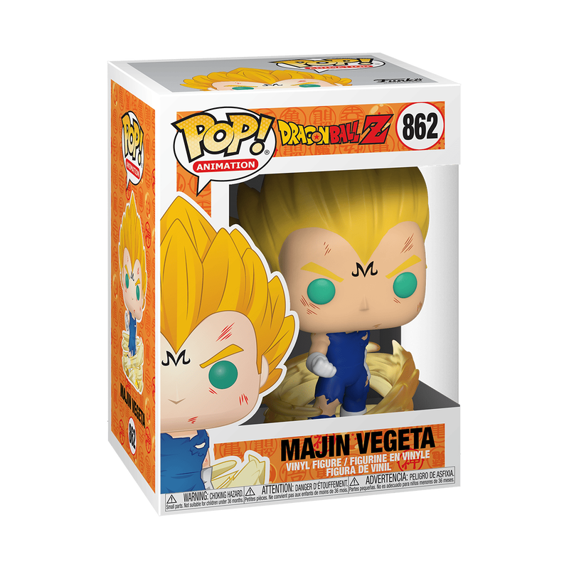 Funko Pop Dragon Ball Z Majin Vegeta #862 retail box