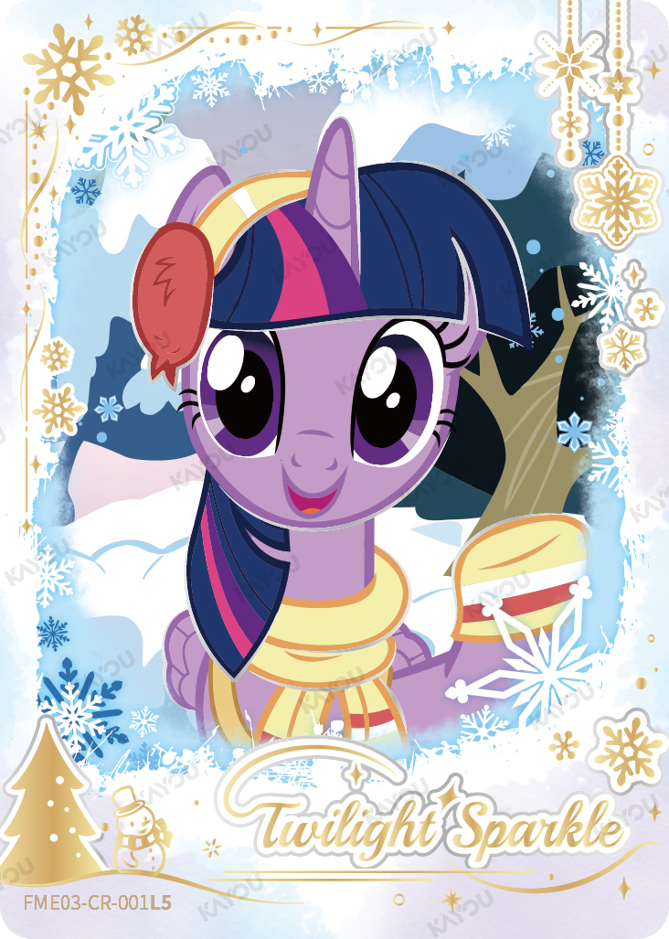 Twilight Sparkle Winter Snapshot card from Kayou My Little Pony Friendship Eternal Fun Moments Edition 003A-NA
