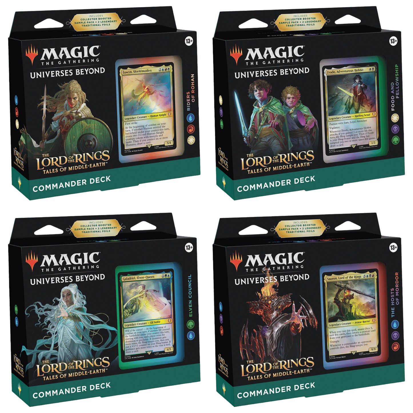 The Lord of the Rings: Tales of Middle-earth Commander Decks [Set of 4]