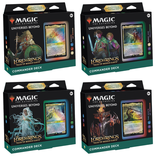 The Lord of the Rings: Tales of Middle-earth Commander Decks [Set of 4]