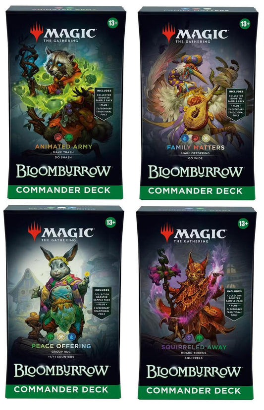 Bloomburrow Commander Deck Display