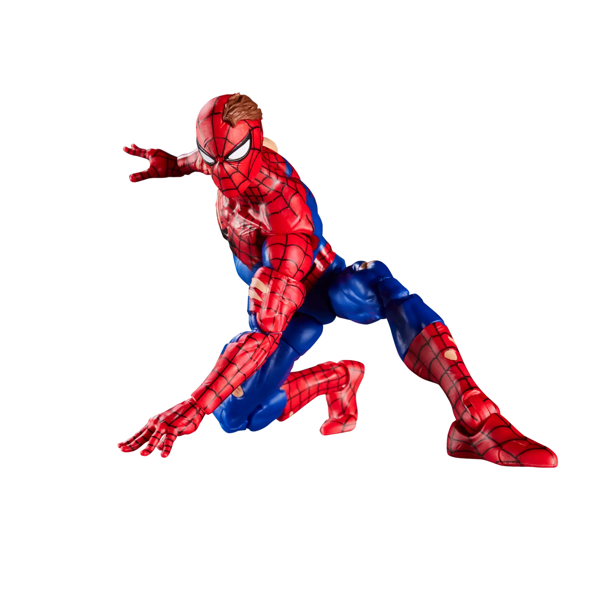 Marvel Legends Battle-Damaged Spider-Man action figure posed