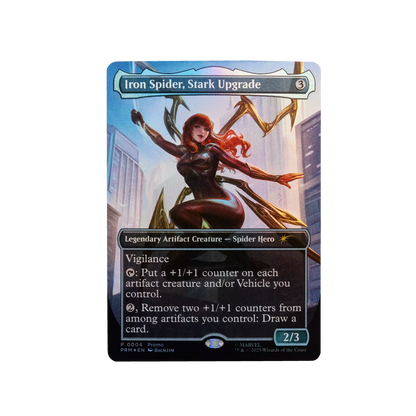 Exclusive Magic: The Gathering Iron Spider, Stark Upgrade foil card