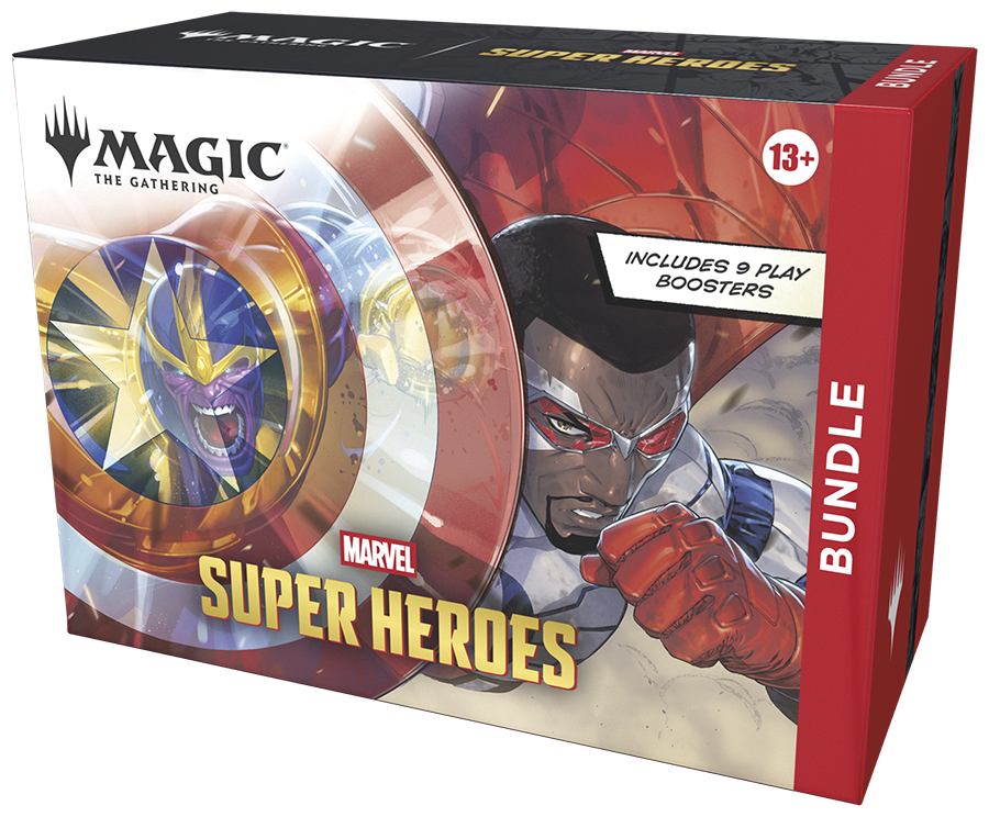 Magic: The Gathering Marvel Super Heroes Bundle alternate packaging angle