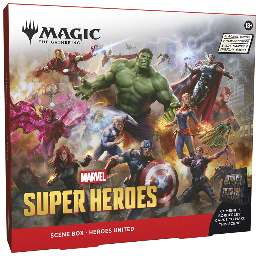Magic: The Gathering Marvel Super Heroes Heroes United Scene Box official product image