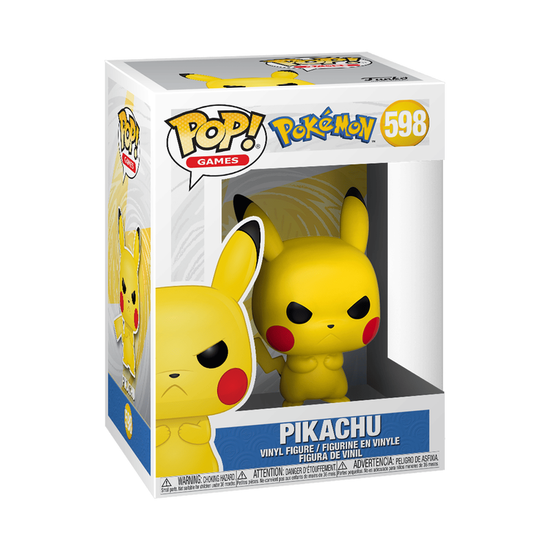 Funko Pop Pokémon Grumpy Pikachu #598 retail box