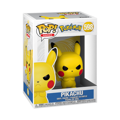 Funko Pop Pokémon Grumpy Pikachu #598 retail box